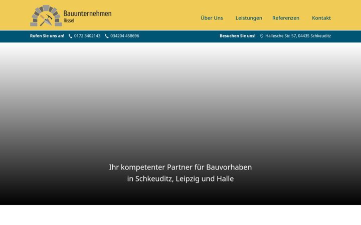 Zrzut ekranu bauunternehmen-rissel.de