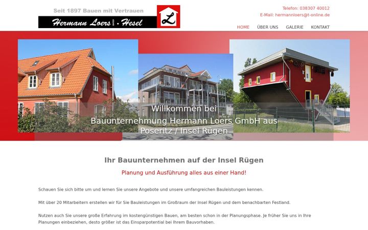 Screenshot of bauunternehmen-ruegen.de