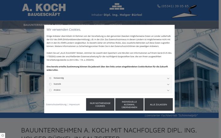 Zrzut ekranu bauunternehmen-salzgitter.de