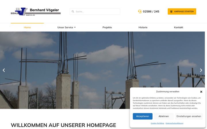 Screenshot of bauunternehmen-warendorf.de