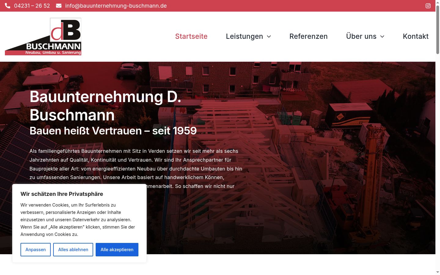 Screenshot tal-banner tal-kunsens muri qabel kwalunkwe interazzjoni
