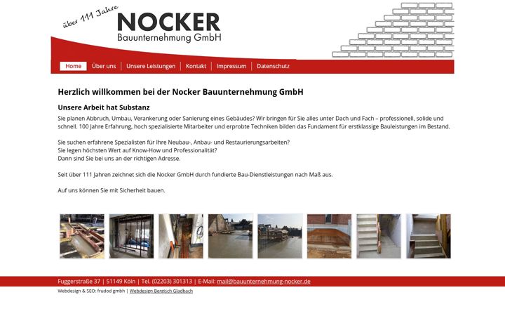 Screenshot of bauunternehmung-nocker.de