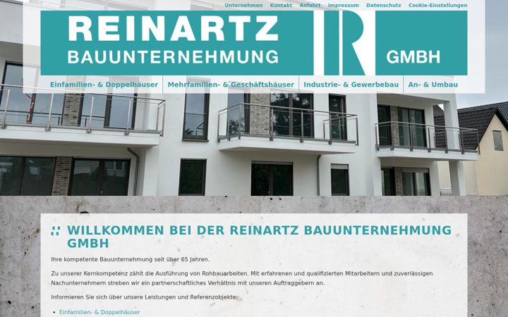Screenshot von bauunternehmung-reinartz.de