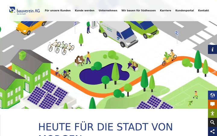 Screenshot of bauvereinag.de