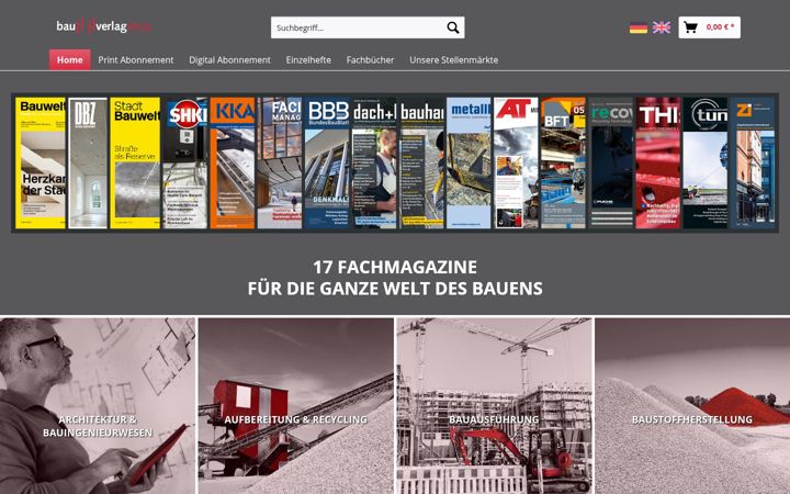 Screenshot of bauverlag-shop.de