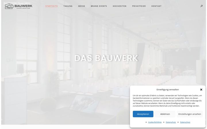 Ekrānuzņēmums no bauwerk-event.de