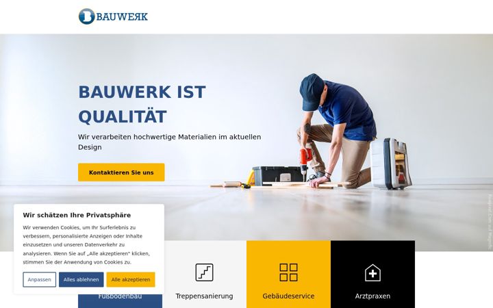 Screenshot of bauwerk-fussboden.de