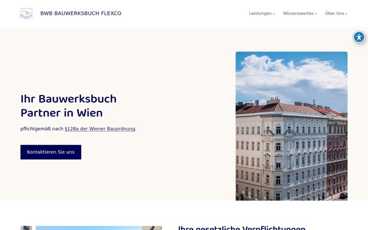 Екранна снимка на bauwerksbuchwien.at