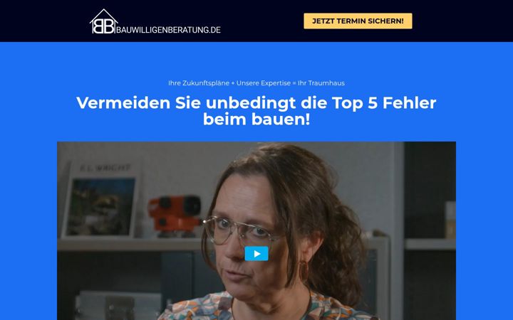 Screenshot of bauwilligenberatung.de