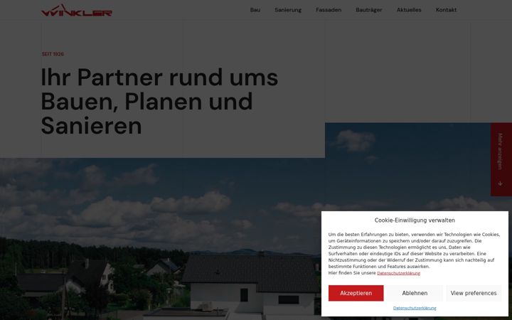 Screenshot of bauwinkler.at
