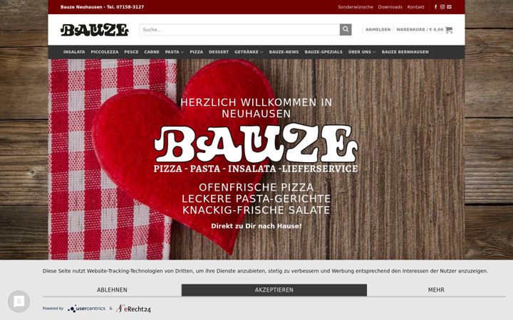 Ekrānuzņēmums no bauze.de