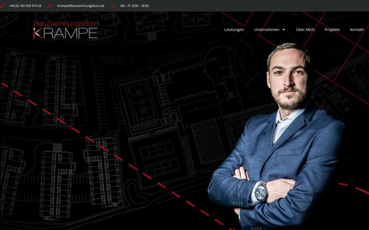 Ekrānuzņēmums no bauzeichnungsbuero-krampe.de