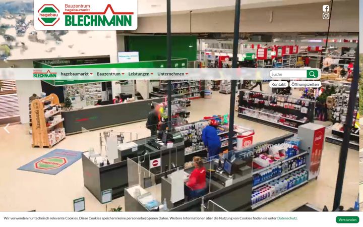 Screenshot of bauzentrum-blechmann.de