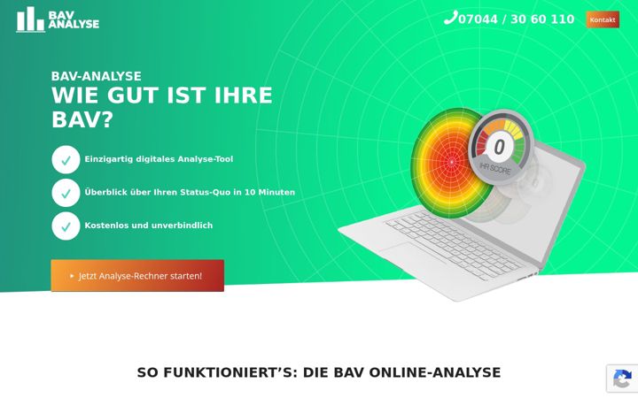 Screenshot of bav-analyse.de