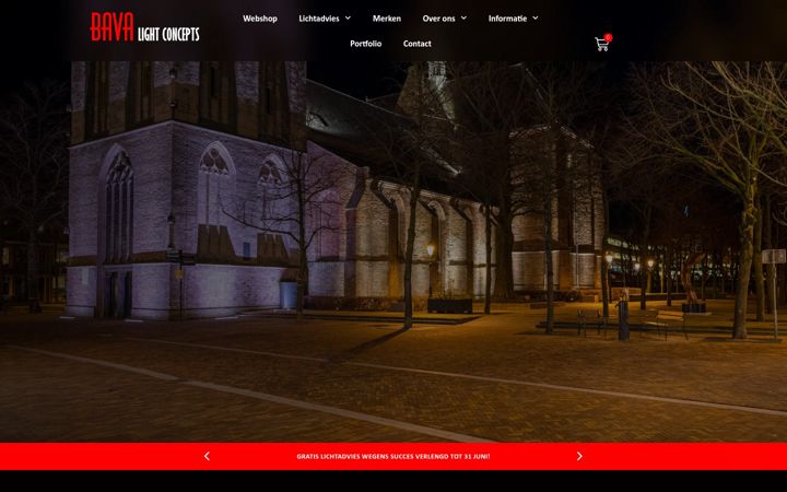 Screenshot of bava.nl