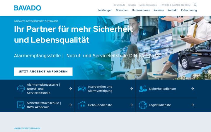 Screenshot of bavado.com