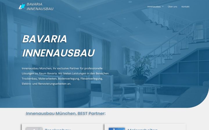 Screenshot of bavaria-innenausbau.de