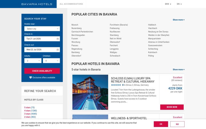 Screenshot of bavariahotels24.com