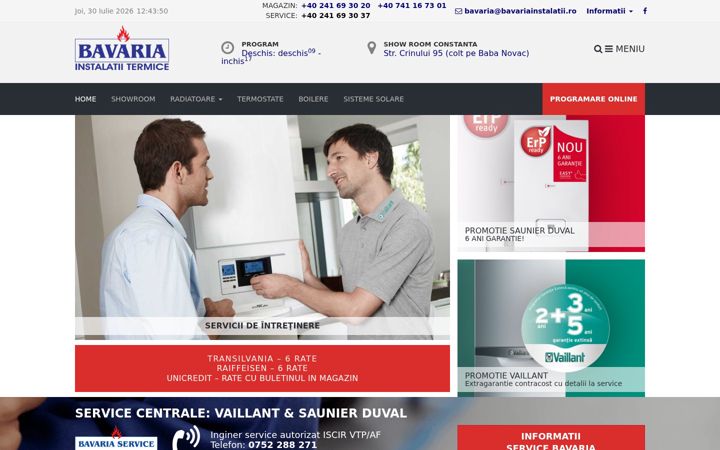 Screenshot of bavariainstalatii.ro