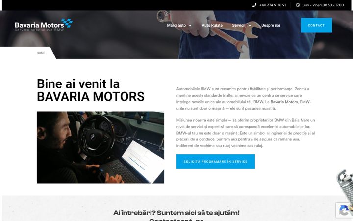 Screenshot of bavariamotors.ro