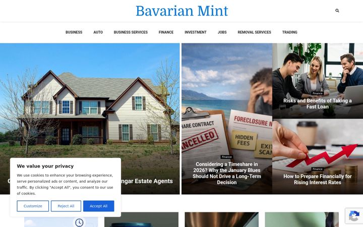 Screenshot of bavarian-mint.com