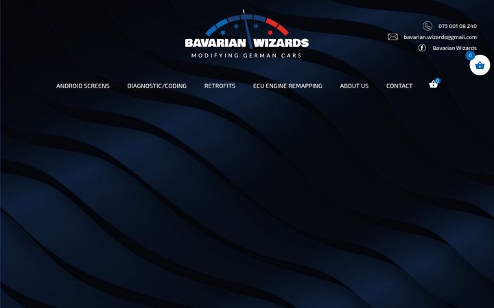 Captură de ecran a bavarianwizards.co.uk