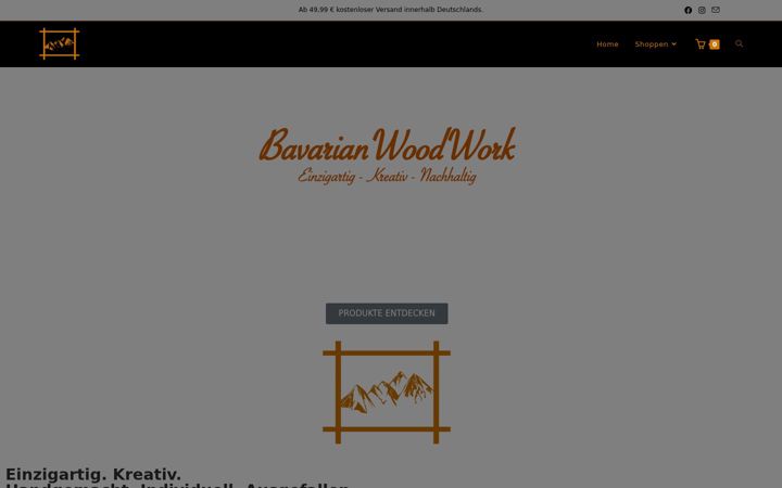 Екранна снимка на bavarianwoodwork.de