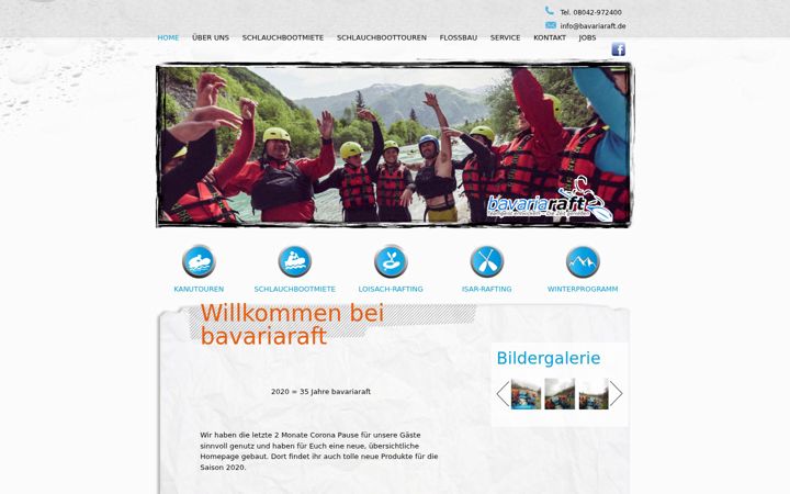 Screenshot of bavariaraft.de