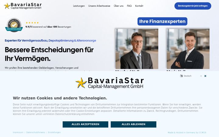 Screenshot of bavariastar.net