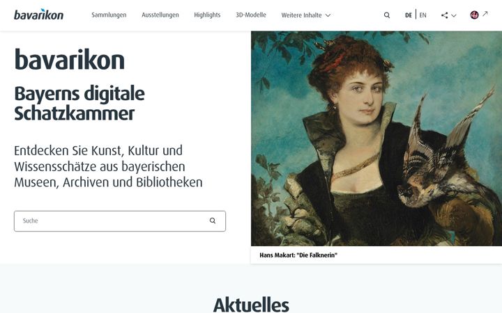Screenshot of bavarikon.de