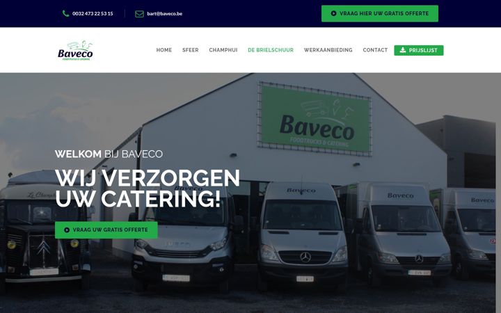 Screenshot of baveco.be