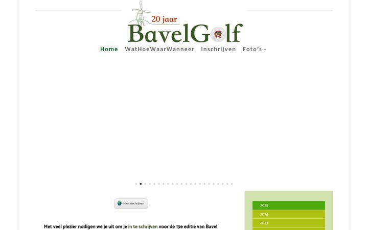 Screenshot of bavelgolf.nl
