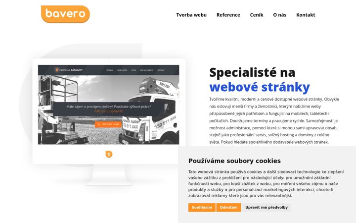 Screenshot of bavero.cz