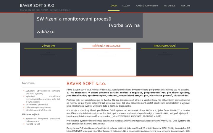 Screenshot of baversoft.cz