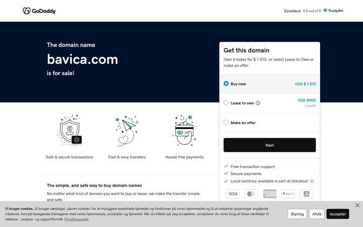 Screenshot of bavica.com