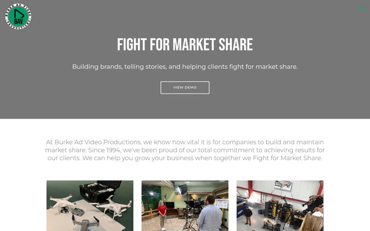 Screenshot of bavideoproductions.com