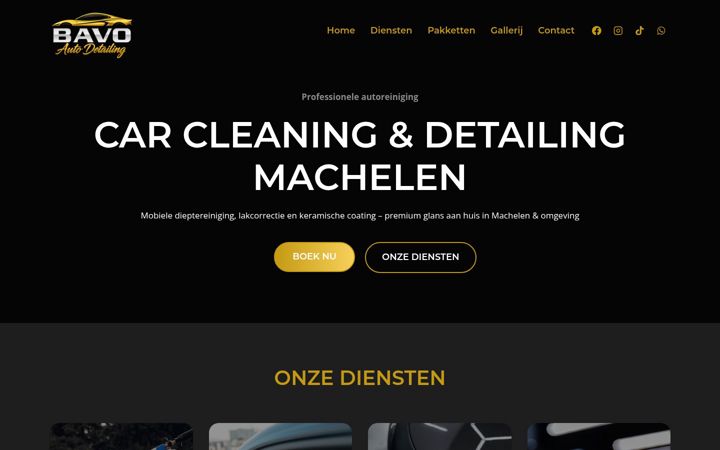 Screenshot of bavoautodetailing.com