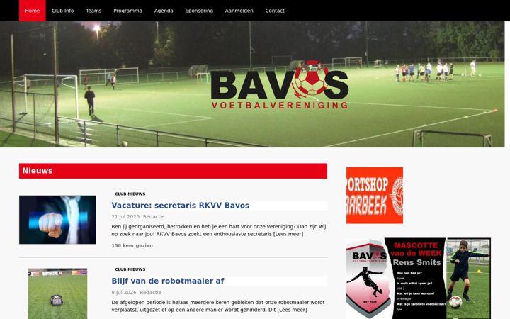Skjámynd af bavos.nl