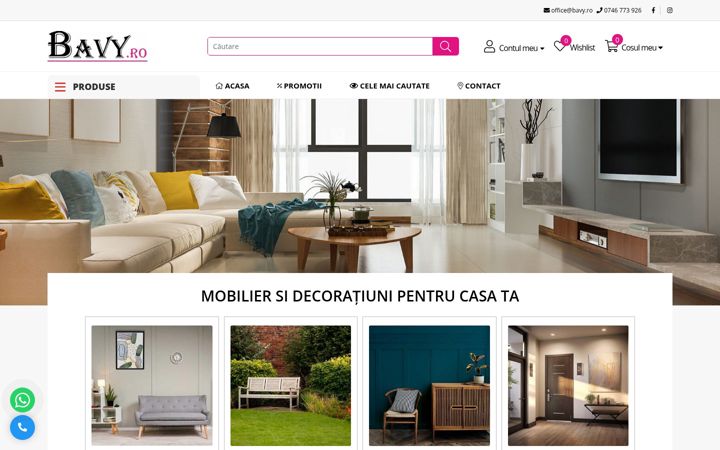 Screenshot of bavy.ro