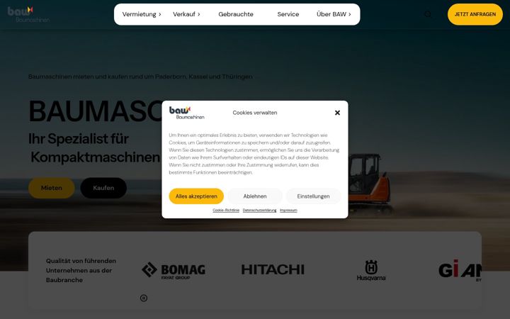 Screenshot of baw-baumaschinen.de