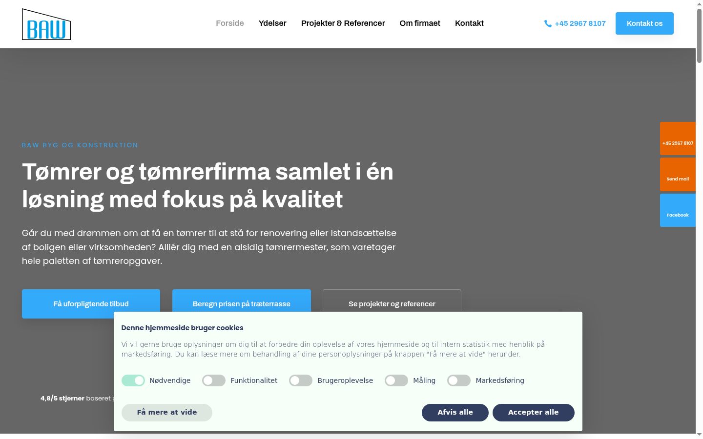 Snímka obrazovky banera súhlasu zobrazeného pred akoukoľvek interakciou
