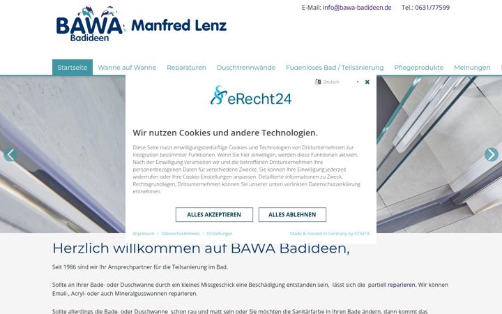 Screenshot of bawa-badideen.de