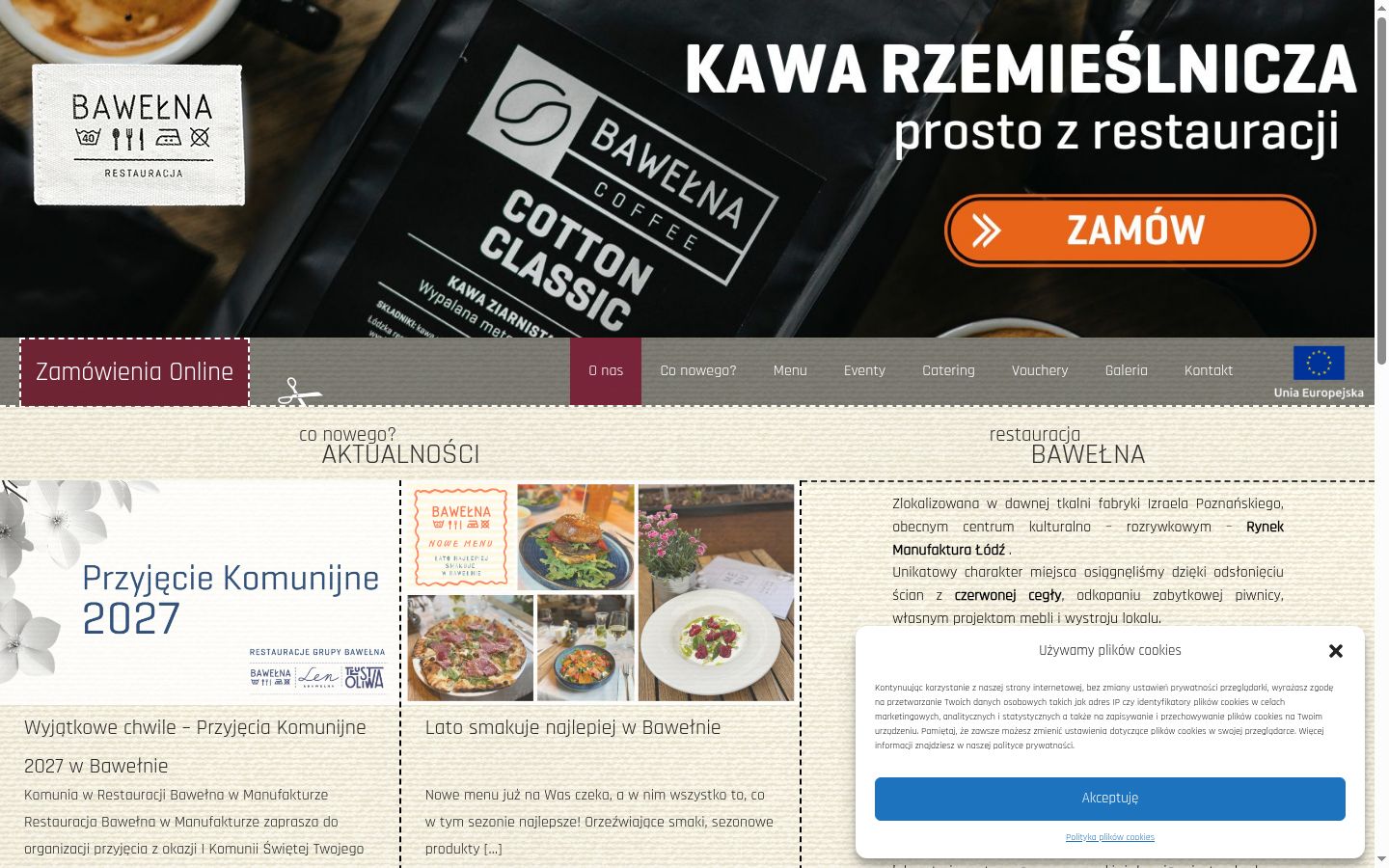 Képernyőkép a bármilyen interakció előtt megjelenő hozzájárulási bannerről