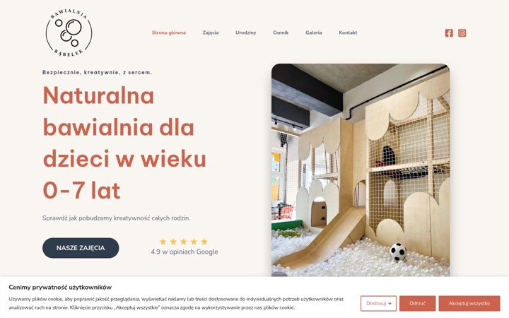 Screenshot of bawialniababelek.pl