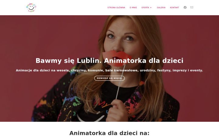 Kuvakaappaus sivustosta bawmysielublin.pl