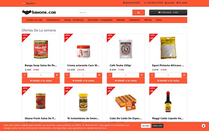 Screenshot of bawone.com