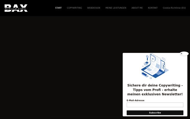 Screenshot of bax-textandmedia.de