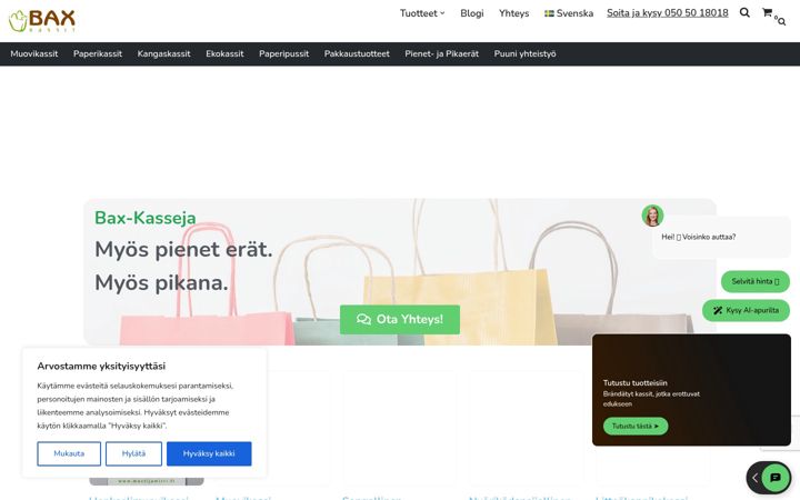 Screenshot of bax.fi