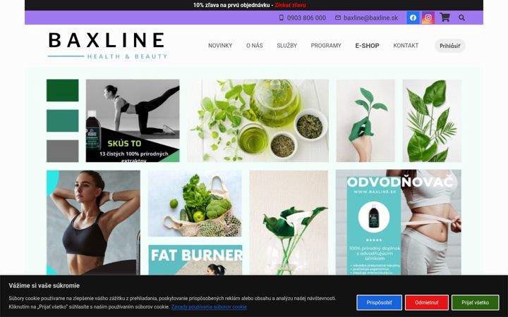 Screenshot of baxline.sk