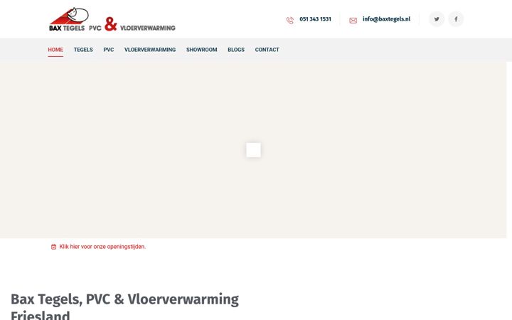 Skjermbilde av baxtegels.nl